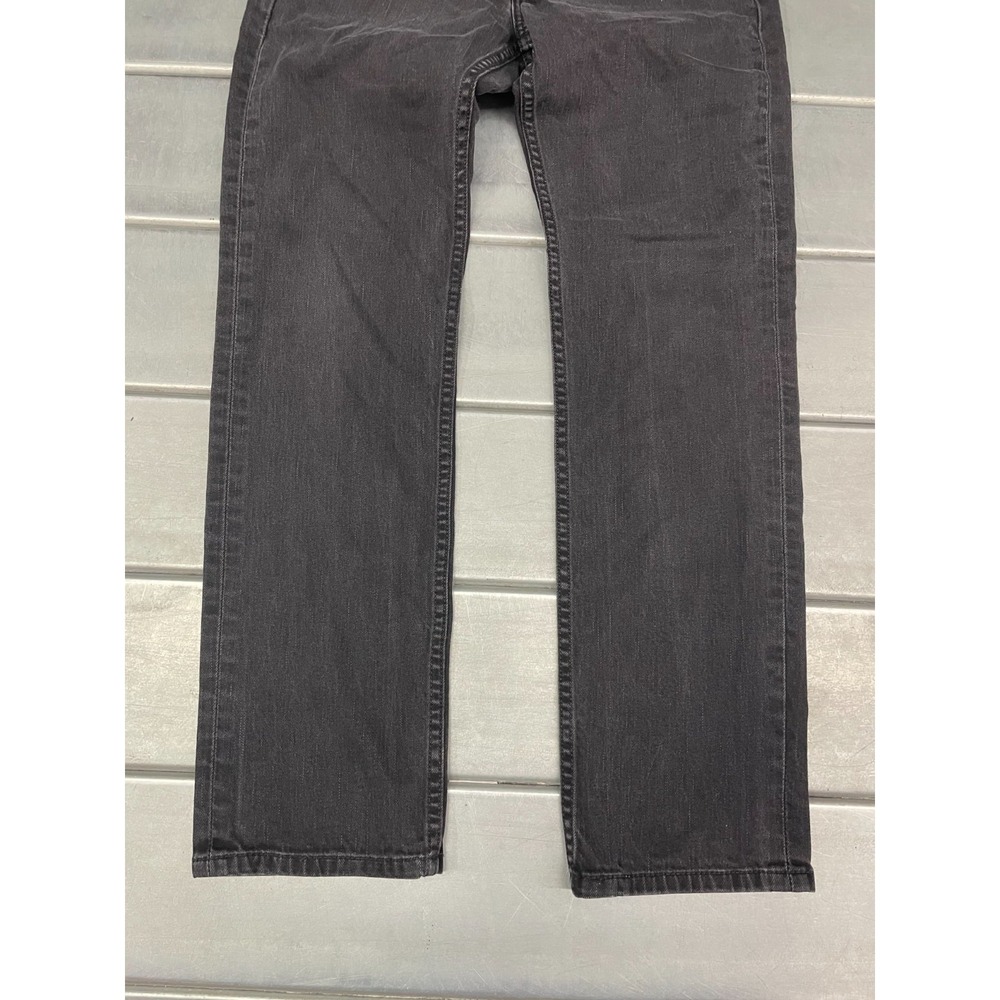 Levis 514 Jeans Mens 31x31 Black Wash Denim Slim Straight - Picture 5 of 16